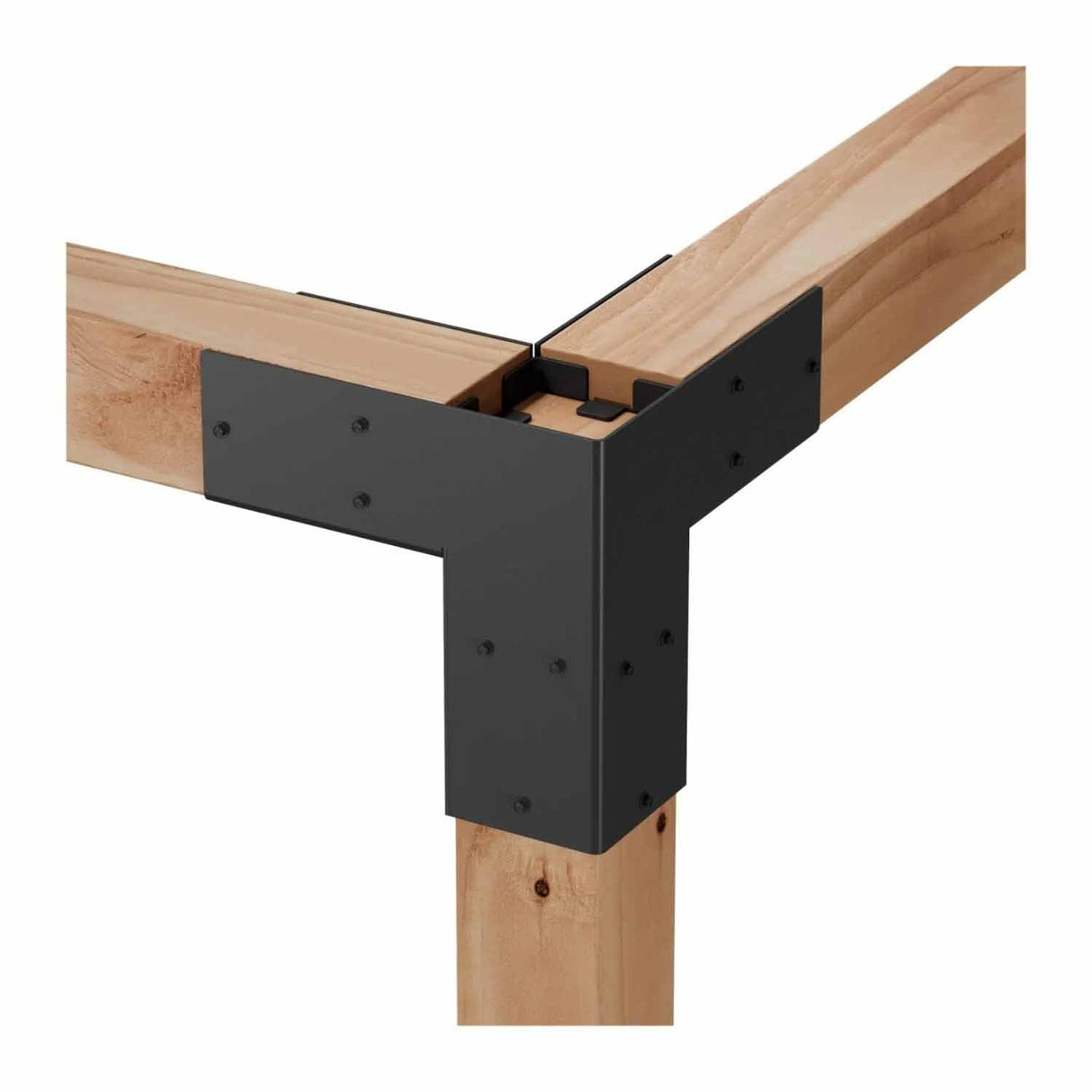 Simpson Strong-Tie SAGE-C44-KT2 (4x4) Sage-C Black Powder-Coated Corner Connector with Screws (2 Pack) - 10