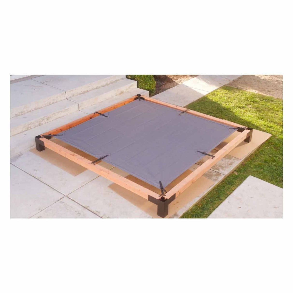 Simpson Strong-Tie SAGE-SHADE8X8G (8' x 8') Outdoor Accents Sage System Sunshade for Pergola, Gray - 4