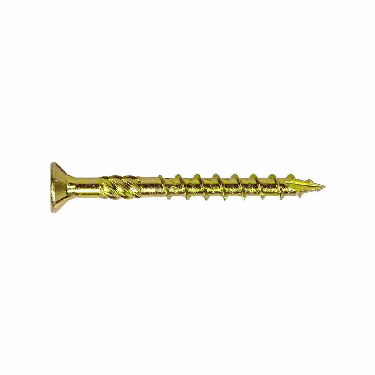 Simpson Strong-Tie SDCP22318 Strong-Drive (0.225" x 3-1/8") T40 Yellow Zinc SDCFC Timber-CFC Screw, Flat Head w/ Nibs (250 Pack)