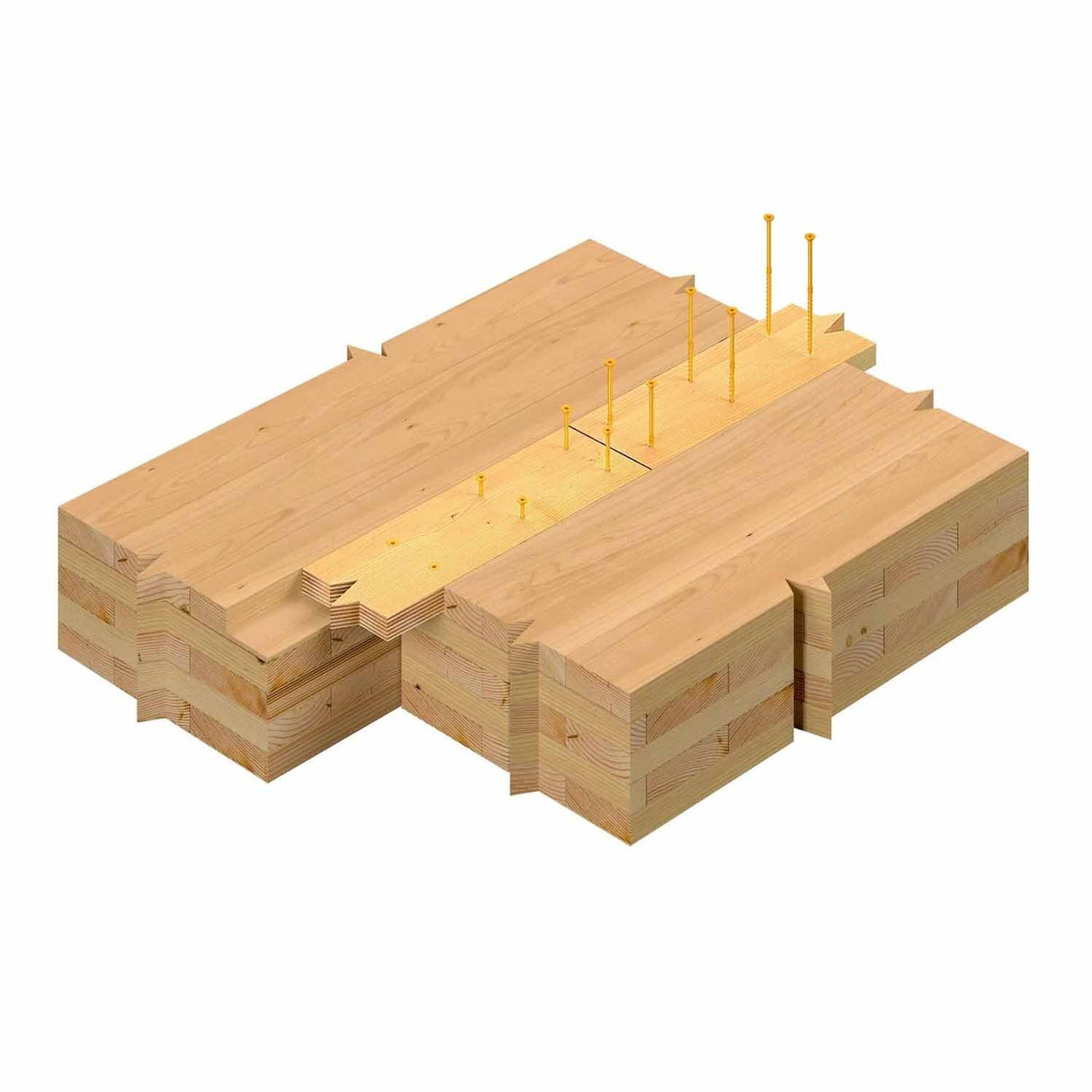 Simpson Strong-Tie SDCP22512 Strong-Drive (0.225" x 5-1/2") T40 Yellow Zinc SDCFC Timber-CFC Screw, Flat Head w/ Nibs (250 Pack) - 5