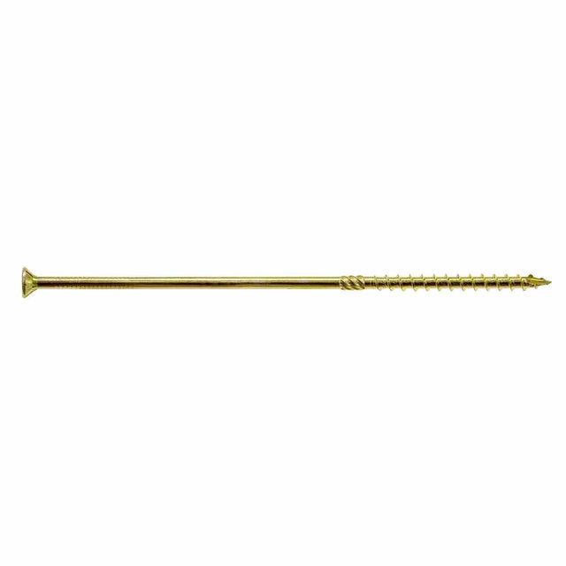 Simpson Strong-Tie SDCP22912 Strong-Drive (0.225" x 9-1/2") ST40 Yellow Zinc SDCFC Timber-CFC Screw, Flat Head w/ Nibs (250 Pack)