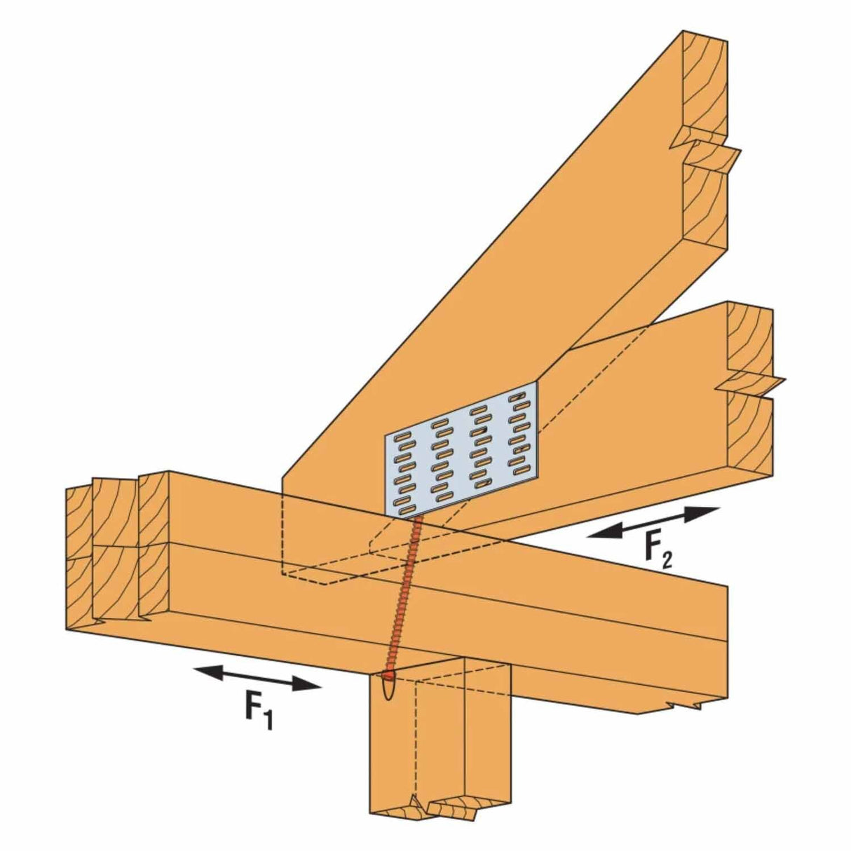 Simpson Strong-Tie SDWC15450-KT Strong-Drive(.155" x 4-1/2") T30 E-coat SDWC Truss Screw, Cap Head, Black (50 Pack) - 6