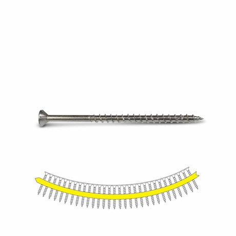 Simpson Strong-Tie SSDWP3S305 Deck-Drive (#10 x 3") DWP Collated Wood SS Screw - Type 305 (1000 Pack)