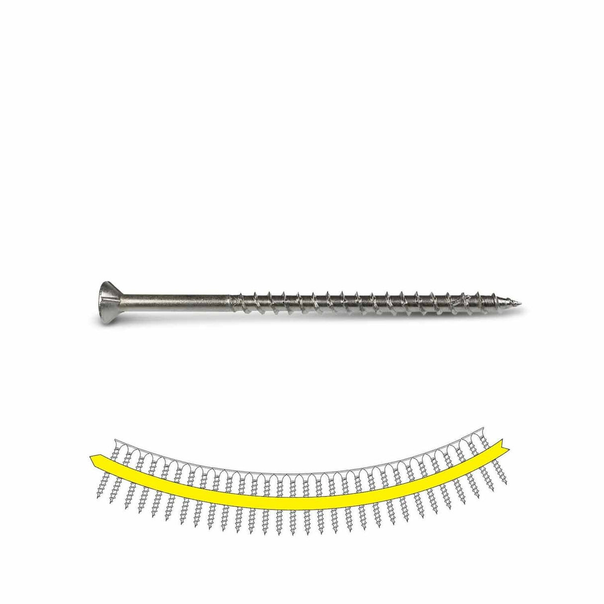 Simpson Strong-Tie SSDWP3S305 Deck-Drive (#10 x 3") DWP Collated Wood SS Screw - Type 305 (1000 Pack)