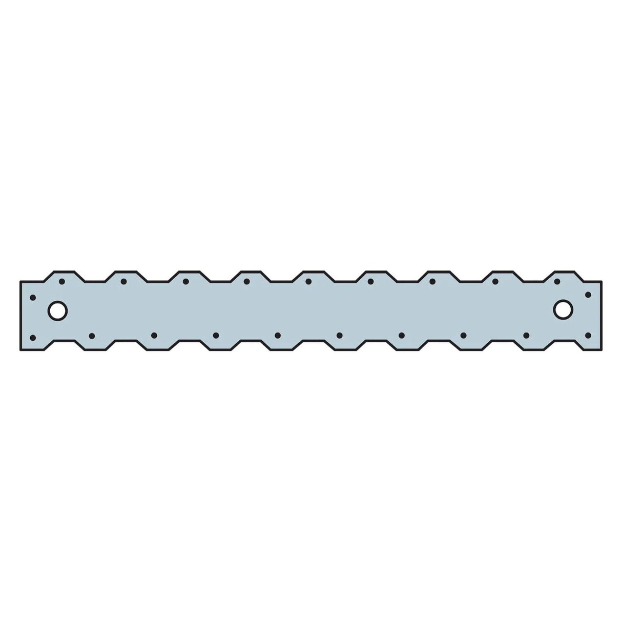 Simpson ST2215 Strong-Tie 16-5/16" 20-Gauge Galvanized Strap Tie