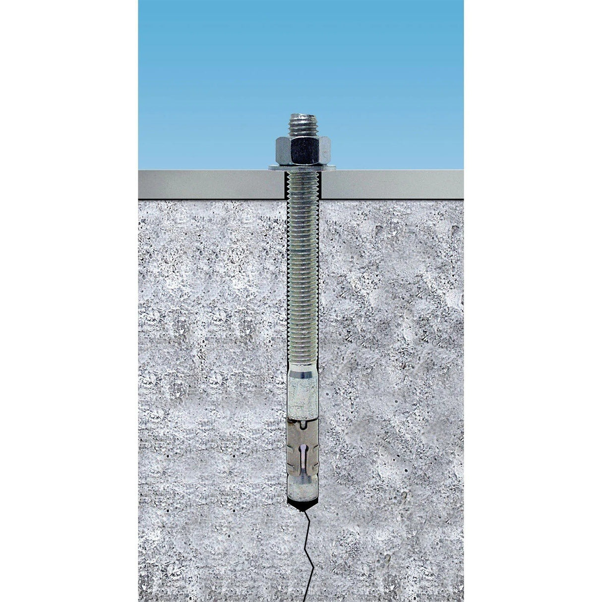 Simpson Strong-Tie STB2-507006SS Strong-Bolt 2 (1/2" x 7") Stainless Steel Wedge Anchor - Unassembled (25 Pack) - 3