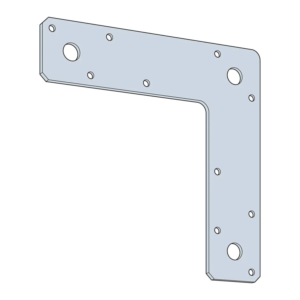 Simpson Strong-Tie 66L (6" x 6") 14-Gauge Galvanized L Strap - 2