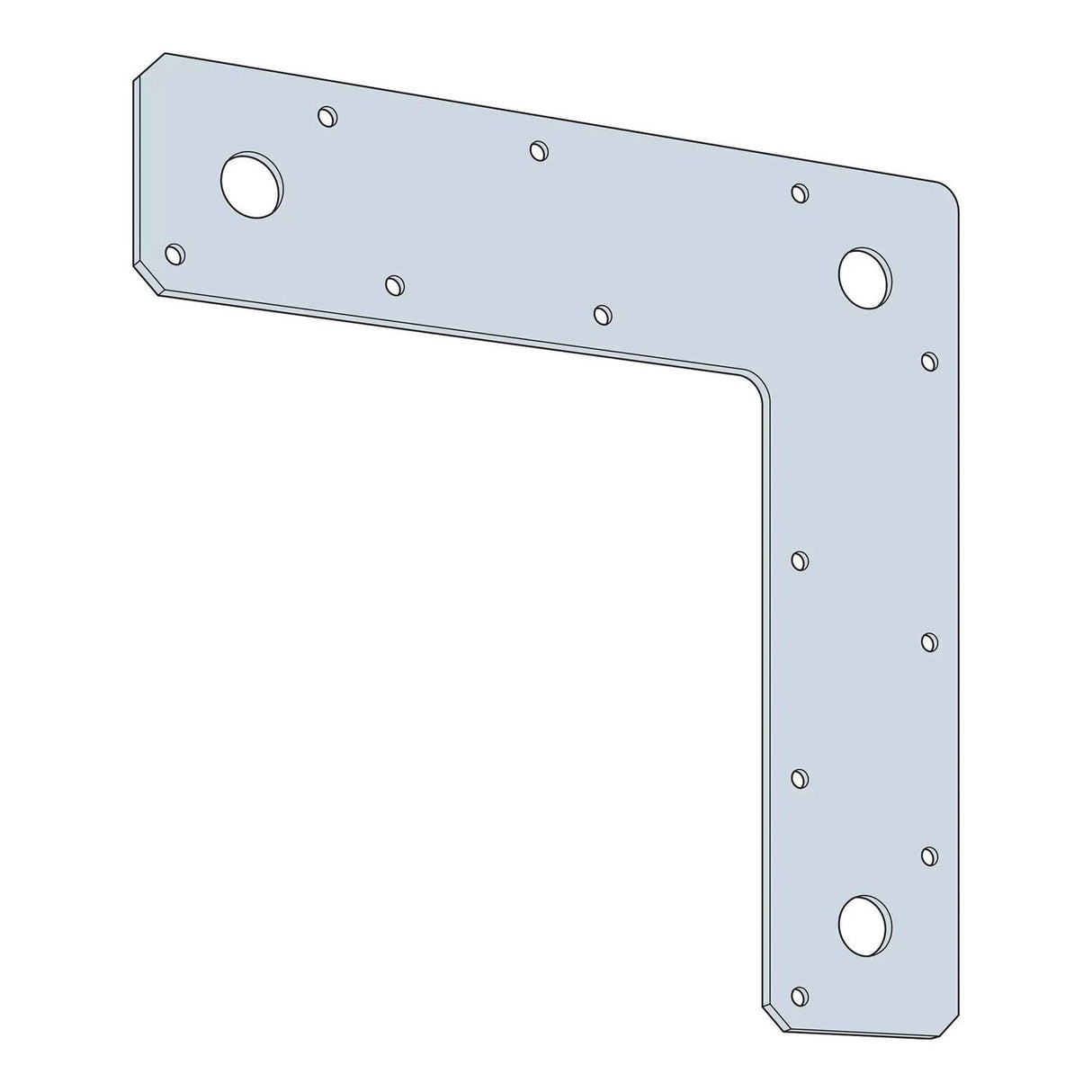 Simpson Strong-Tie 88L (8" x 8") 14-Gauge Galvanized L Strap - 2