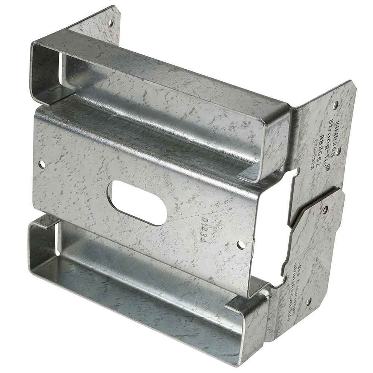 Simpson Strong-Tie ABA66Z (6") 16Ga Adjustable Standoff Post Base for 6x6 - ZMAX Finish - 3