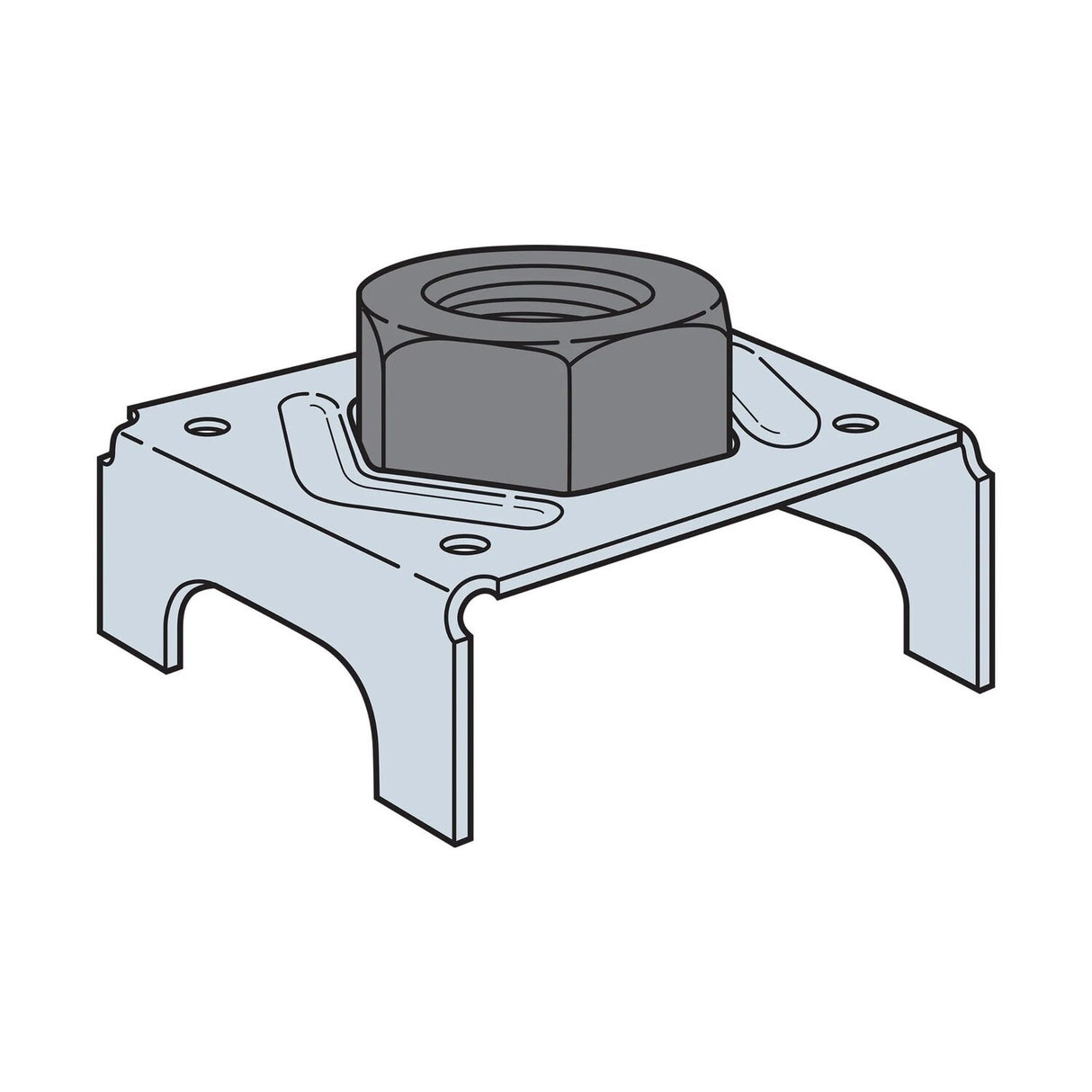 Simpson Strong-Tie ABL10-1 Anchor Bolt Locator Stand for 1-1/4" Anchor Bolts - 3