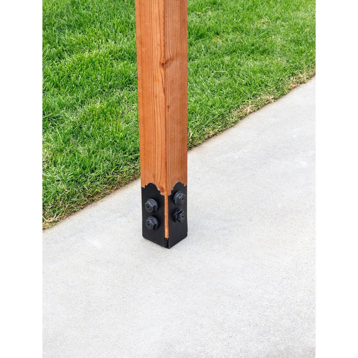 Simpson Strong-Tie APB3.75 (4x4 Rough) APB Outdoor Accents Adjustable Post Base - Black Powder Coated - 4