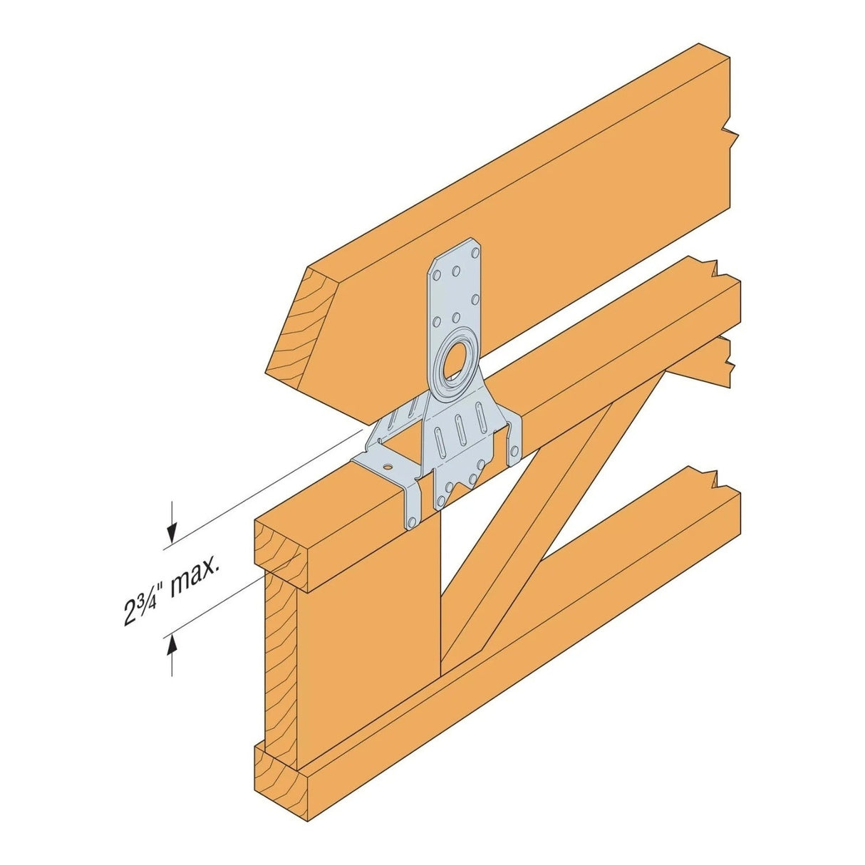 Simpson Strong-Tie ATHC-R30 (2-1/2") Attic Truss Heel Hinge Connector for Wide I-Joist Flanges (30 Pack) - 3