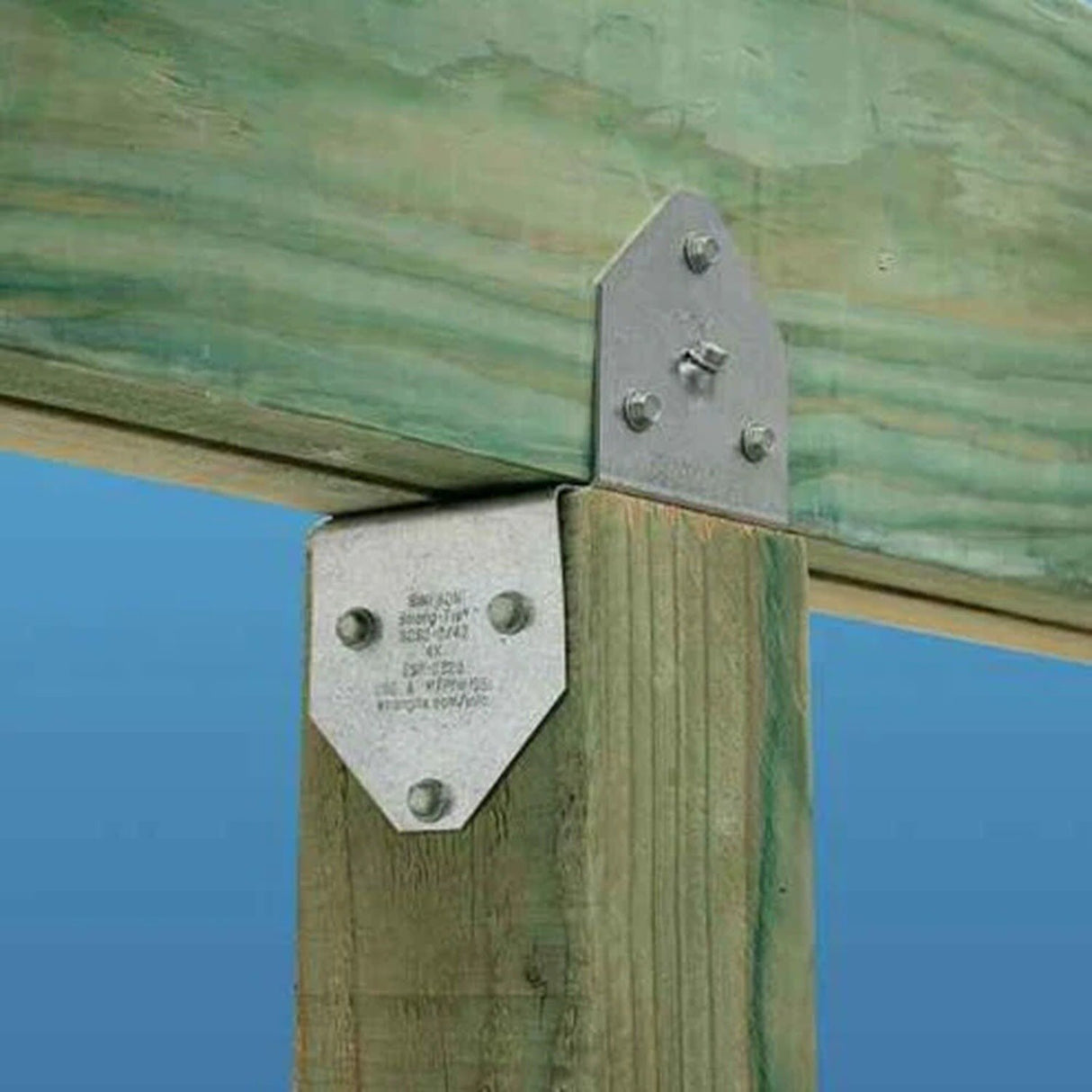 Simpson Strong-Tie BCS2-2/4 Galvanized Post Cap for Double 2x Beam, 4x Post - 2