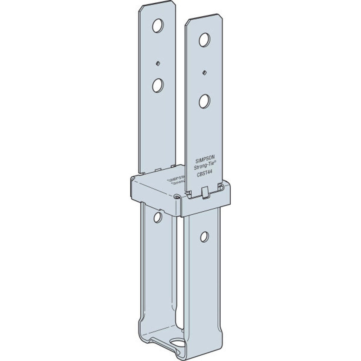 Simpson Strong-Tie CBST44HDG Hot-Dip Galvanized Standoff Column Base for 4x4 - 3