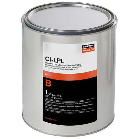 Simpson CILPL1B Strong-Tie Long Pot Life Structural Injection Epoxy Hardener 1 gal. - For Structural Concrete Crack Repair