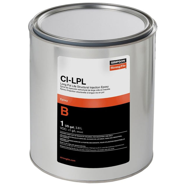 Simpson CILPL1B Strong-Tie Long Pot Life Structural Injection Epoxy Hardener 1 gal. - For Structural Concrete Crack Repair