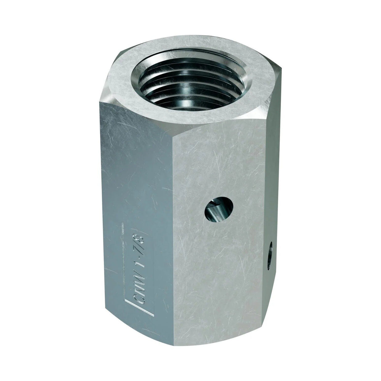 Simpson Strong-Tie CNW1-7/8 (1 in. to 7/8 in.) Coupler Nut with Witness Hole for Threaded Rod Connection - 2