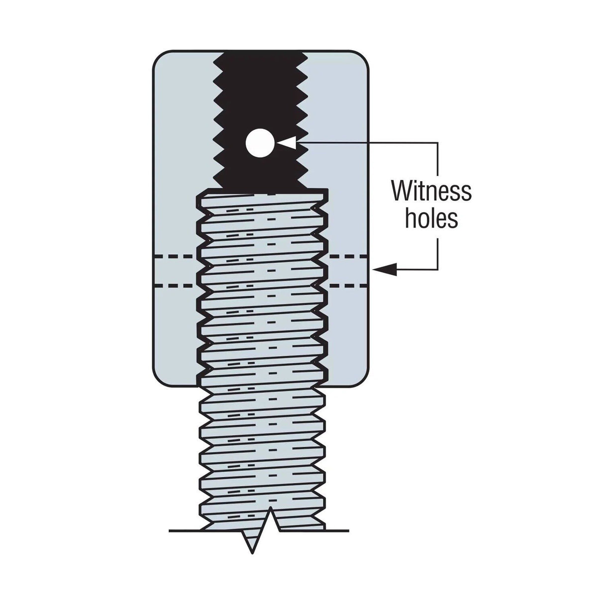 Simpson Strong-Tie CNW1-7/8 (1 in. to 7/8 in.) Coupler Nut with Witness Hole for Threaded Rod Connection - 3