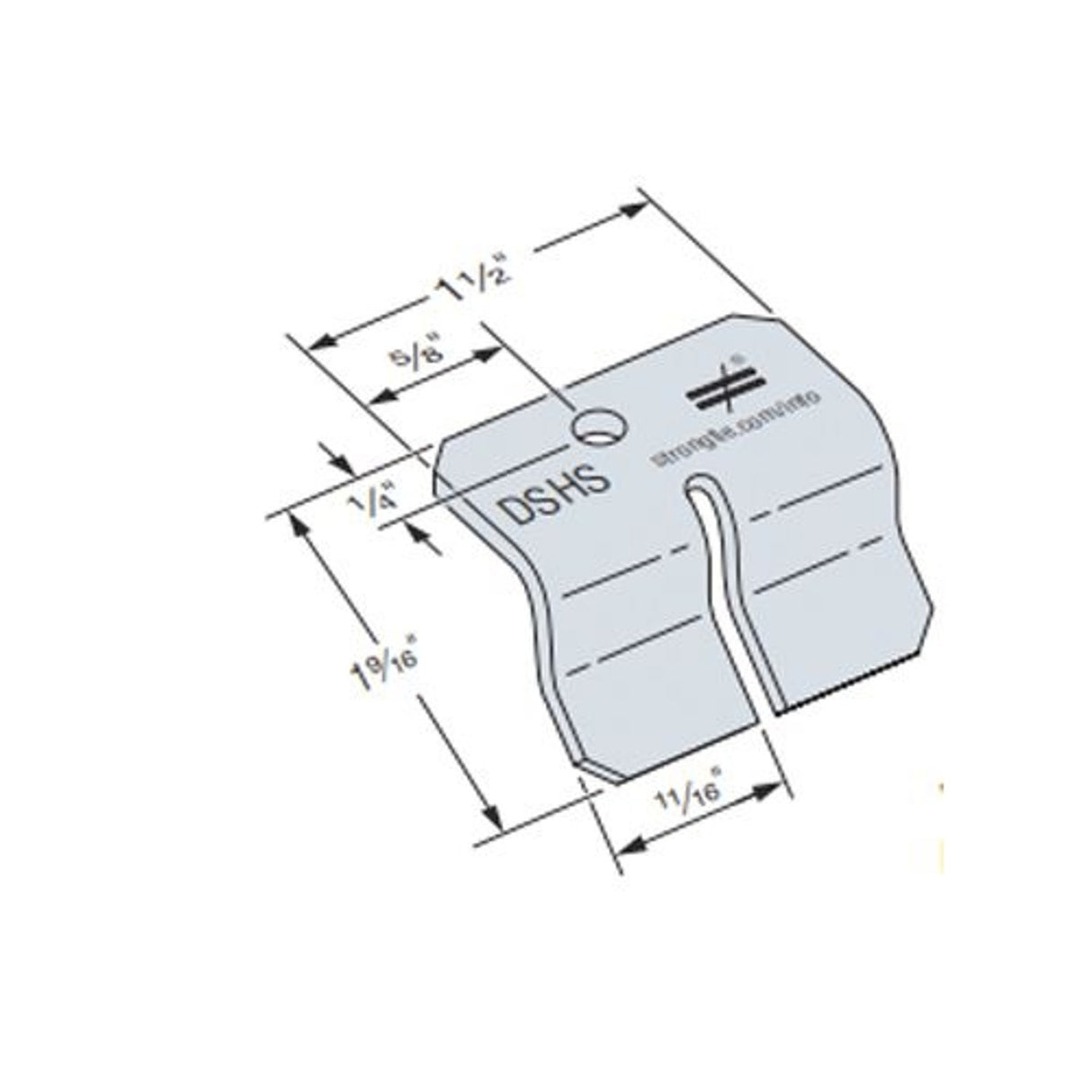Simpson DSHS-R100 Strong-Tie DSHS Drift Stopper 100 Pack for Cold-Formed Steel Framing