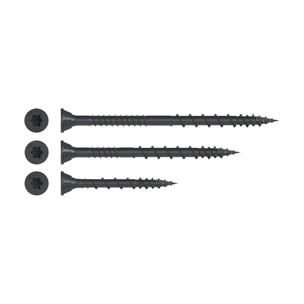 Simpson Strong-Tie DSVBK158R160 Deck-Drive (#8 x 1-5/8") DSV Wood Screw, Flat Head, Quik Guard Coating, Black (160 Pack) - 2