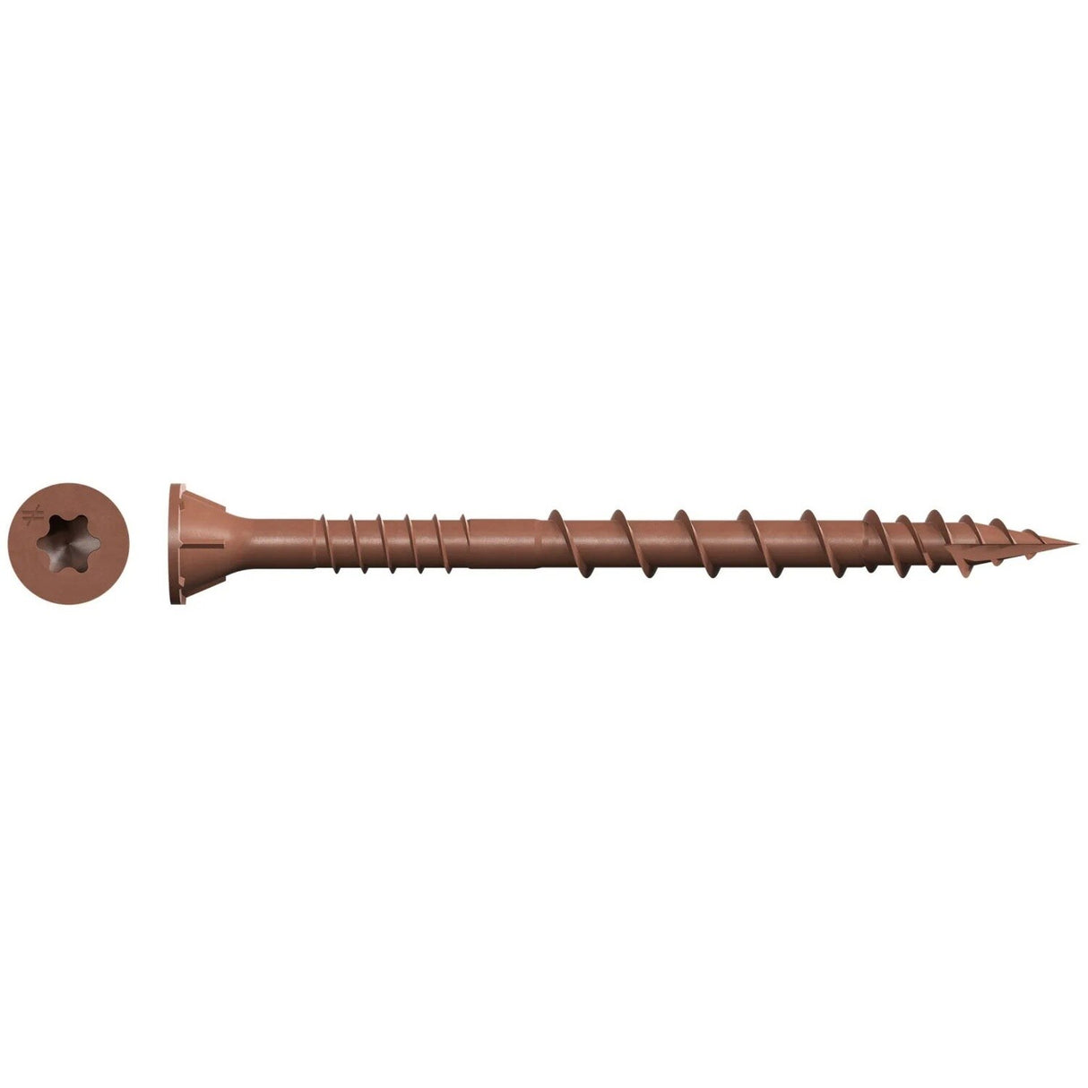 Simpson Strong-Tie DSVR212R1LB Deck-Drive (#10 x 2-1/2") DSV Wood Screw, T-25 Flat Head, Red (1 lb.)