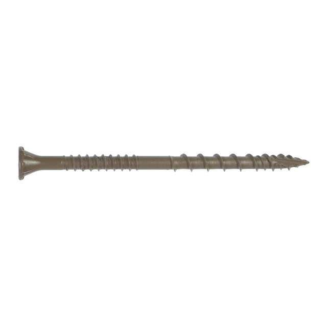 Simpson Strong-Tie DSVT3R5LB Deck-Drive (#10 x 3") T25 DSV Quik Guard Wood Screw, Flat Head, Tan (5 lb. Tub)