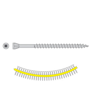 Simpson Strong-Tie DTHQ3S (#8 x 3") Quik Guard Trim-Head Collated Screw - Type-17 Point (1000 Pack)