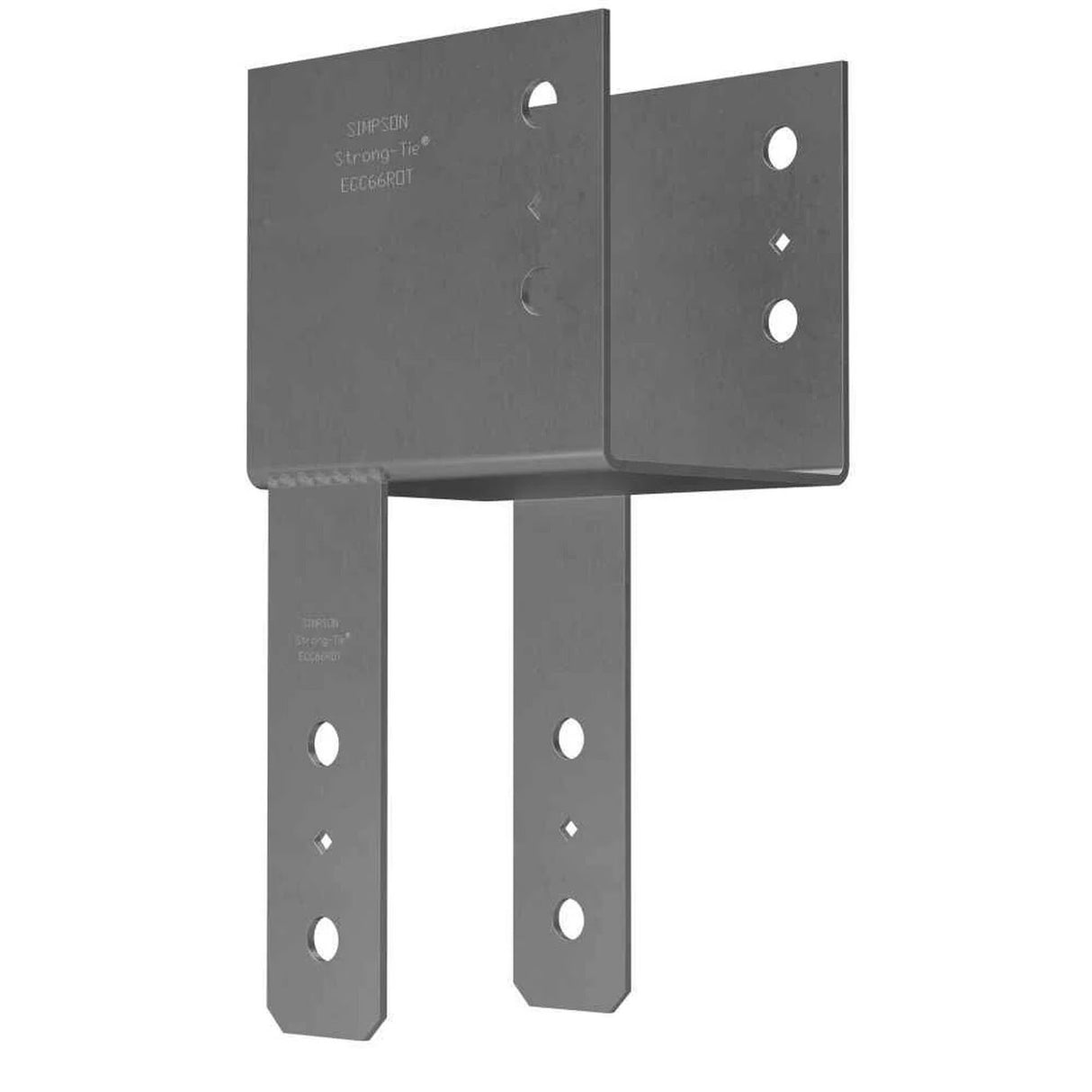 Simpson ECC66ROT Strong-Tie End Column Cap for 6x Beam and 6x Post with Rotated Straps