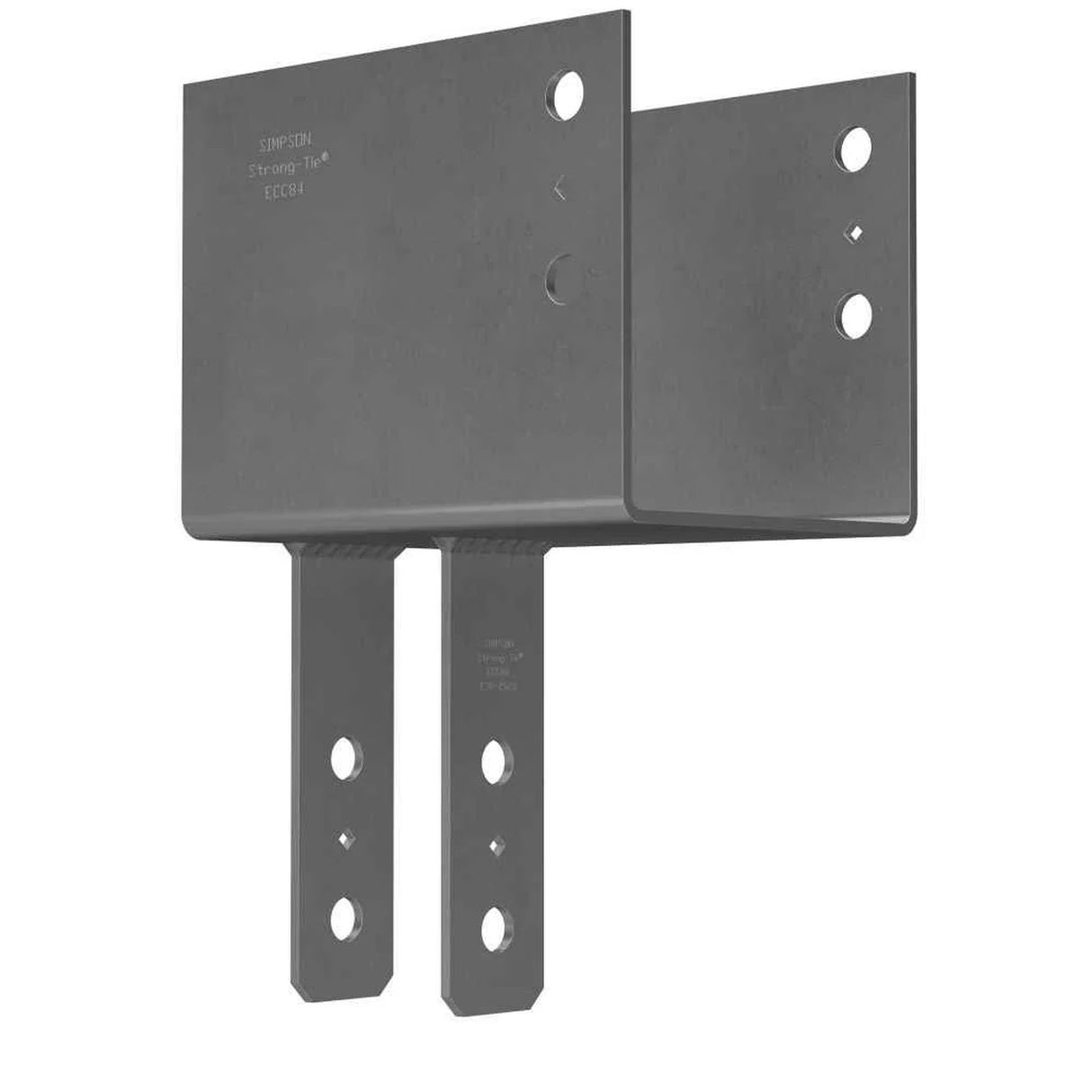 Simpson Strong-Tie ECC84 End Column Cap for 8x Beam to 4x Post Connection, Gray Paint