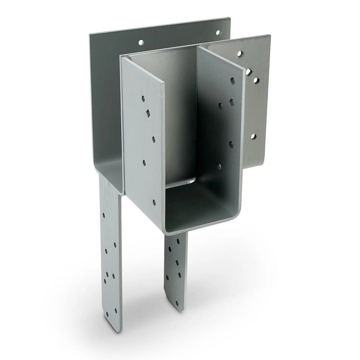 Simpson ECCLLQ464HDG Strong-Tie L-Shape End Column Cap for 4x Beams, 6x Post with SDS Screws, Skewed Left - Hot-Dip Galvanized, High Uplift, Exterior Use