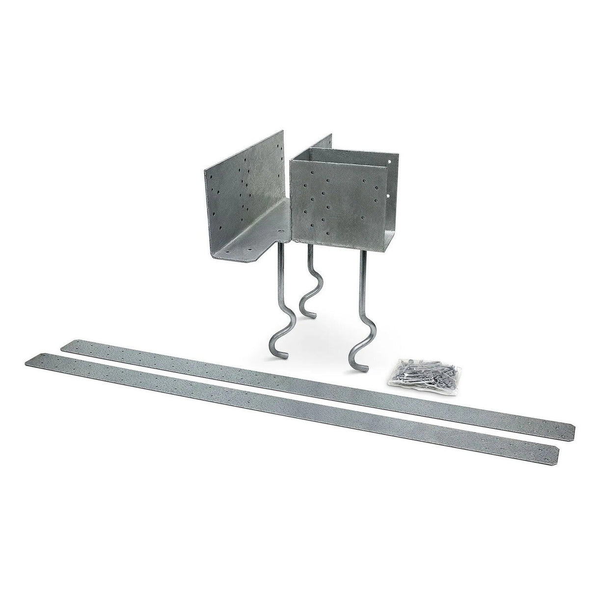 Simpson Strong-Tie ECCLRQMD4.62G-KT End Column Cap L-Shaped for GFCMU and Concrete Piers, Hot-Dip Galvanized