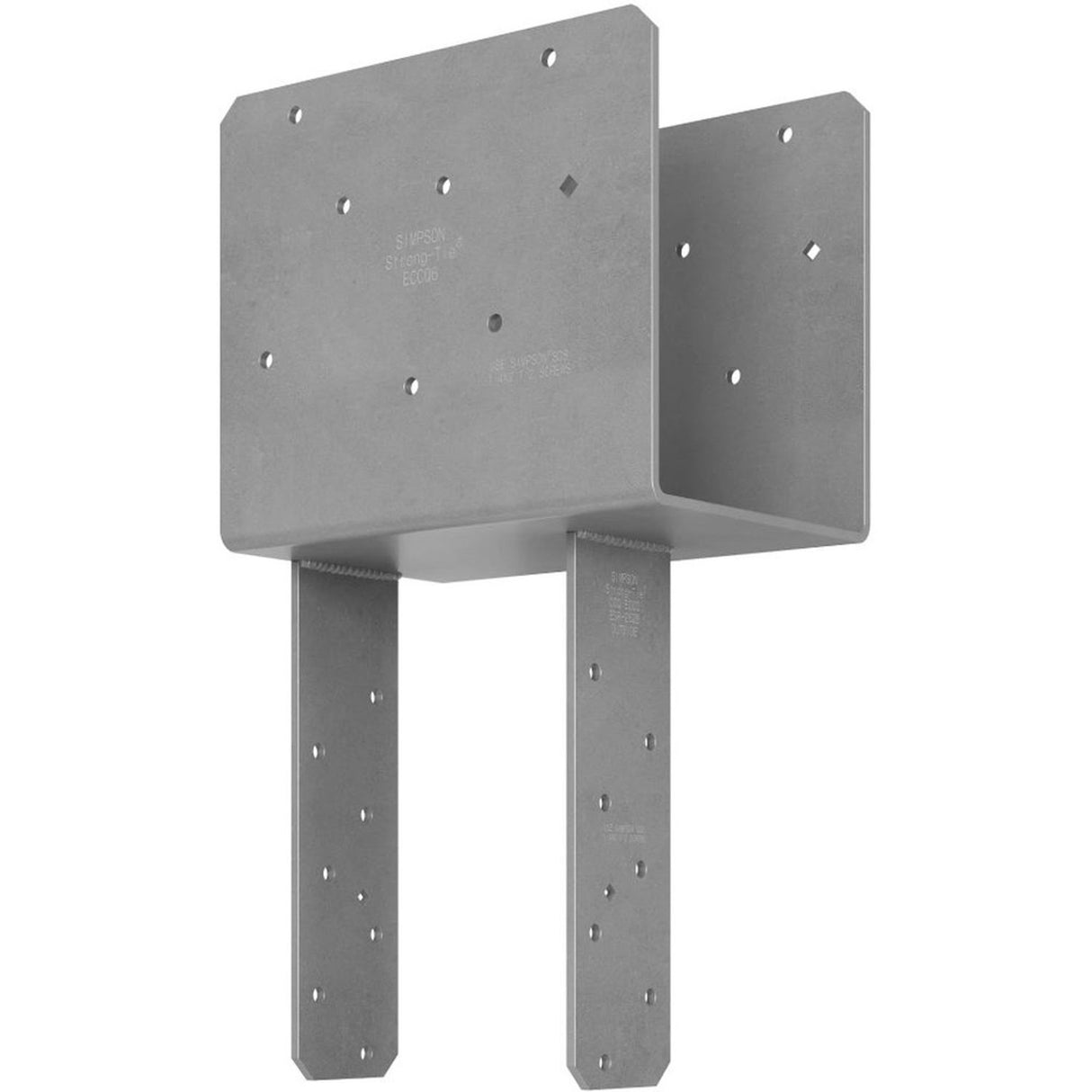 Simpson ECCQ66SDS2.5-R Strong-Tie End Column Cap for 6x Beam and 6x Post with SDS Screws - Heavy-Duty Wood-to-Wood Connector