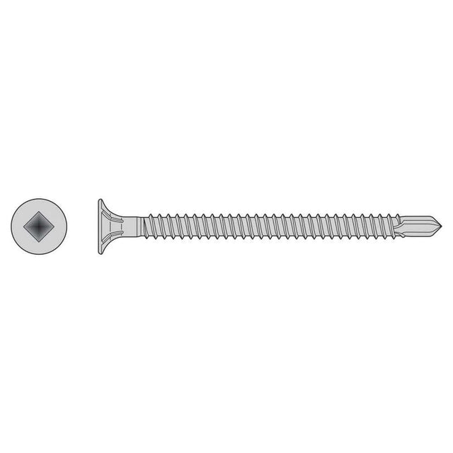 Simpson Strong-Tie F08T162WDM (#8 x 1-5/8") Self-Drilling Fiber-Cement Screw Square Drive, Type 410 (1000 Pack)
