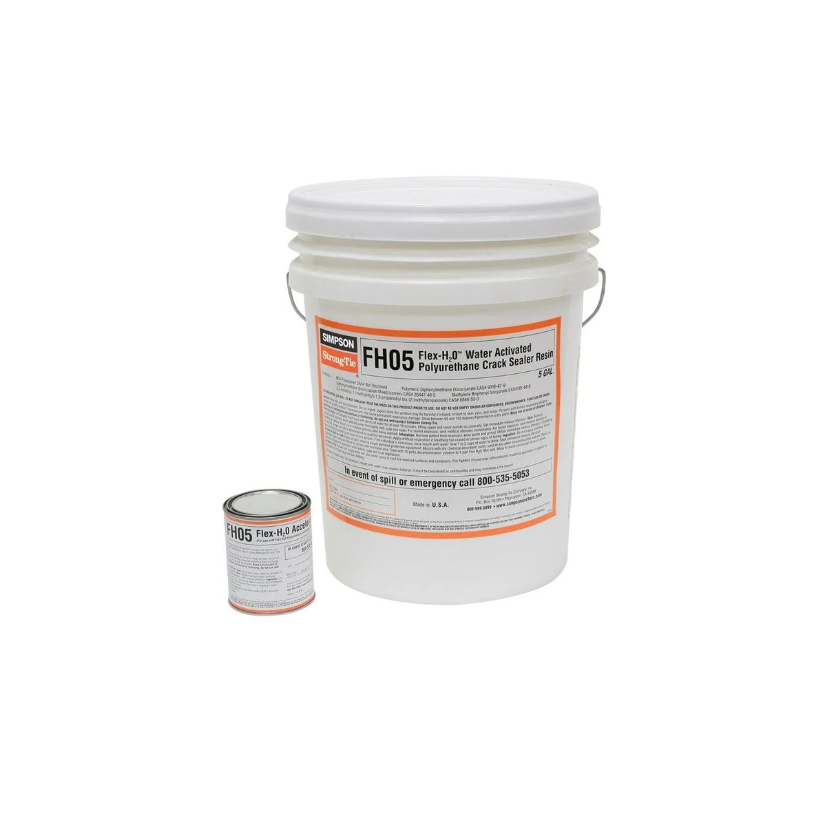 Simpson Strong-Tie FH05 (5 Gallon Resin with Accelerator) Crack-Pac Flex-H2O Polyurethane Crack Sealer