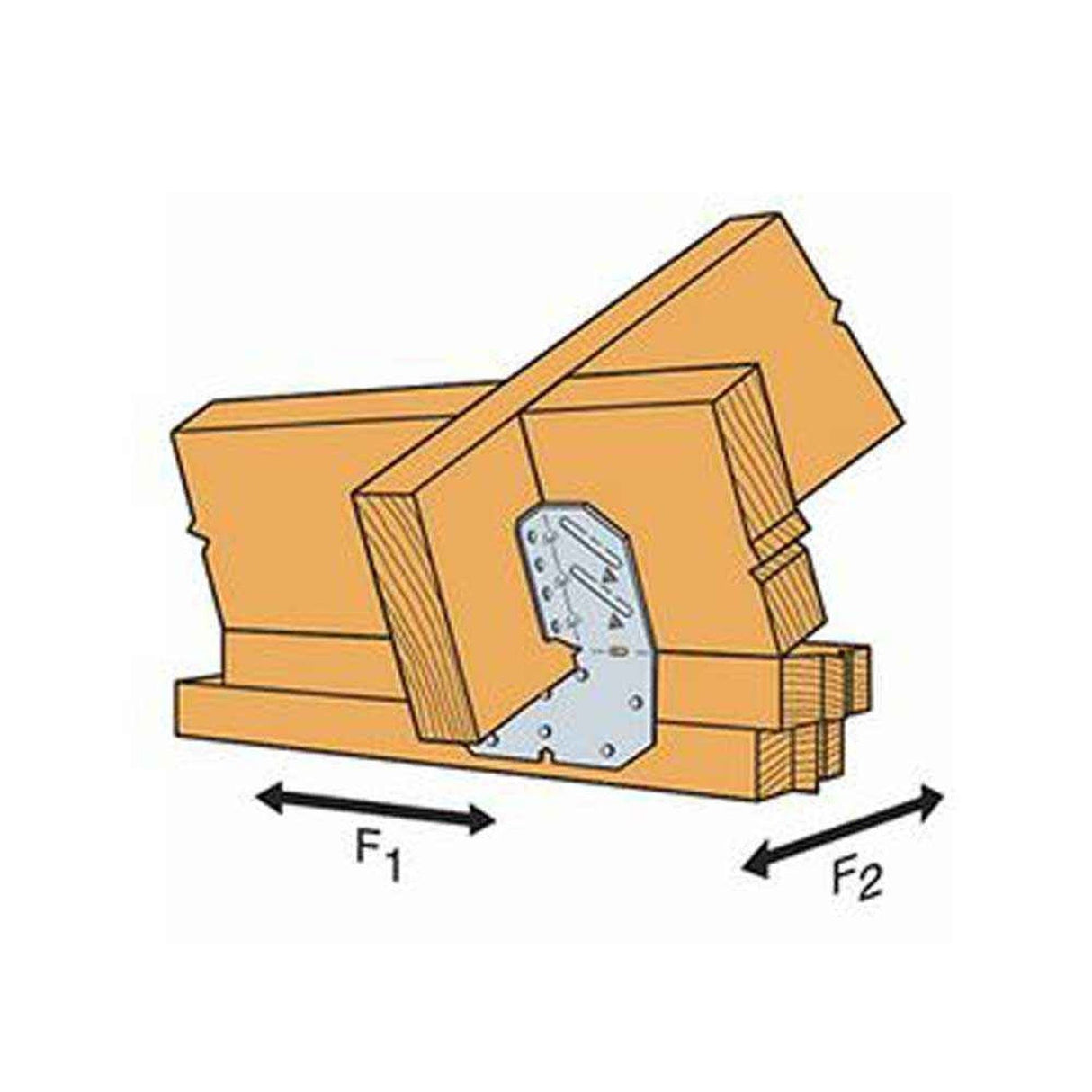 Simpson Strong-Tie H10AZ (18-Gauge) Hurricane Tie - ZMAX Finish - 3
