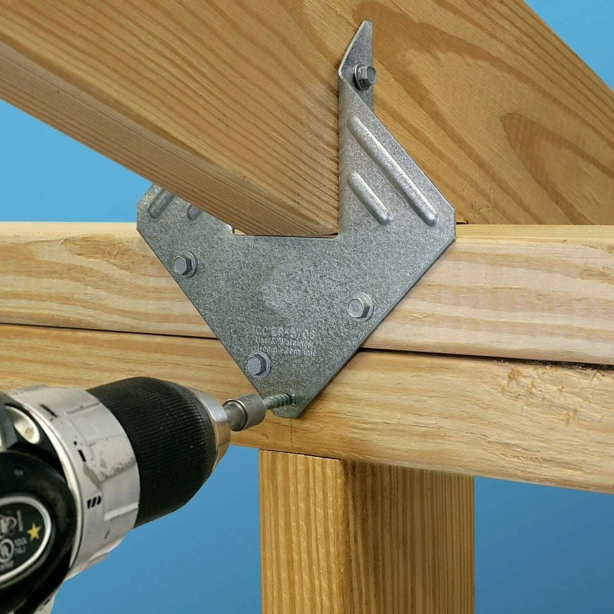 Simpson Strong-Tie H1AZ (18-Gauge) Hurricane Tie - ZMAX Coating for High-Wind Construction - 2