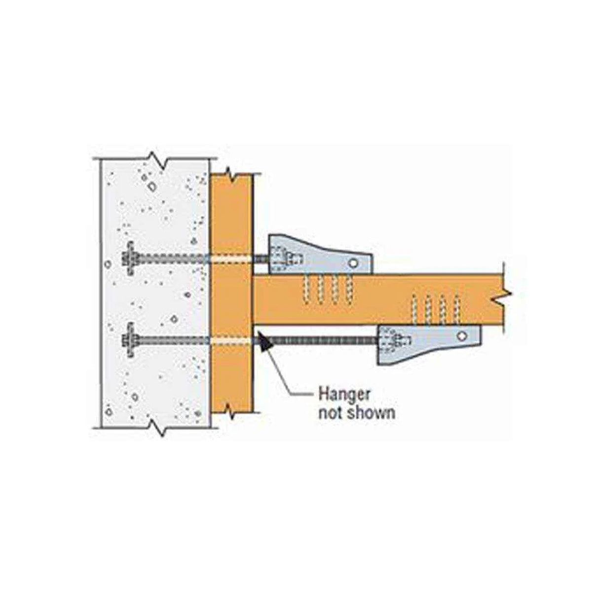 Simpson Strong-Tie HDU2-SDS2.5HDG (8-11/16") 14Ga Predeflected Holdown with Screws - Hot Dip Galvanized - 5