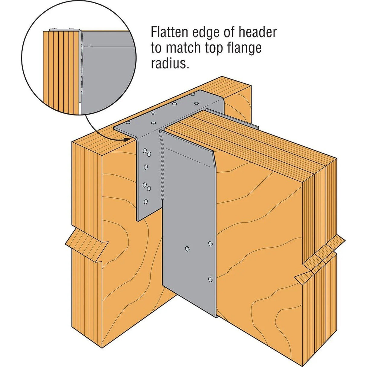 Simpson Strong-Tie HGLTV3.516 (3-1/2" x 16") Heavy-Duty Top-Flange Joist Hanger for Engineered Wood - 3