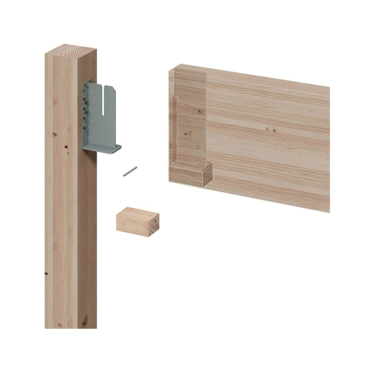 Simpson Strong-Tie HSKP5.75X17 (5-3/4" x 17") High-Capacity Concealed Knife Plate Hanger - Steel - 4