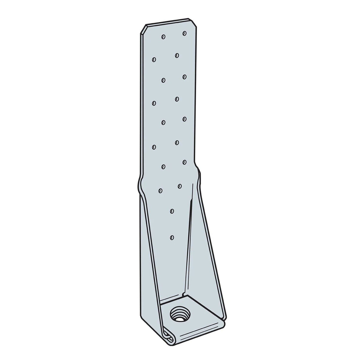 Simpson Strong-Tie HTT4HDG (12-3/8") Heavy Tension Tie Hot-Dip Galvanized for Wood-to-Concrete Connections - 2
