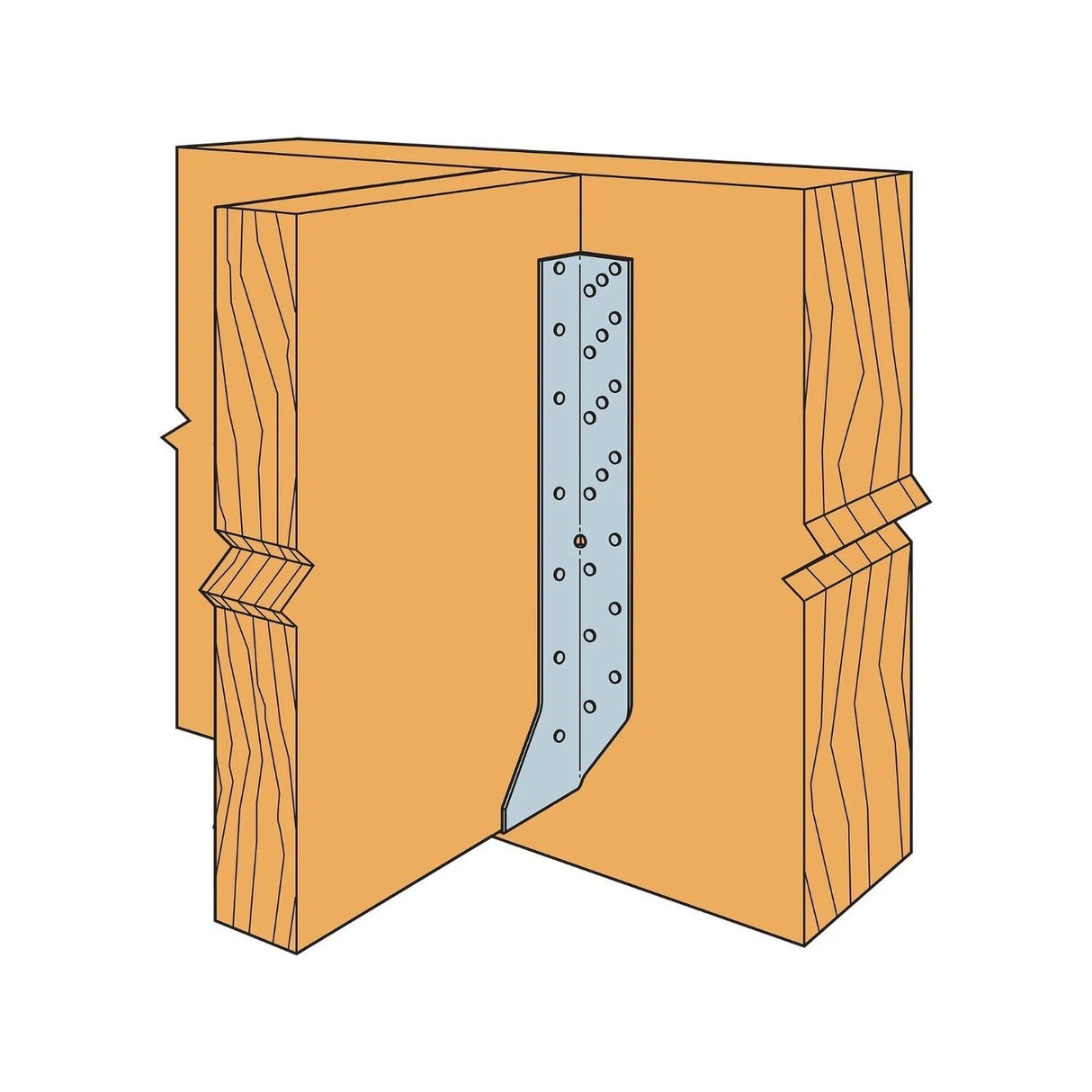 Simpson HU1.81/5 Strong-Tie Galvanized Face-Mount Joist Hanger for Engineered Wood - 3