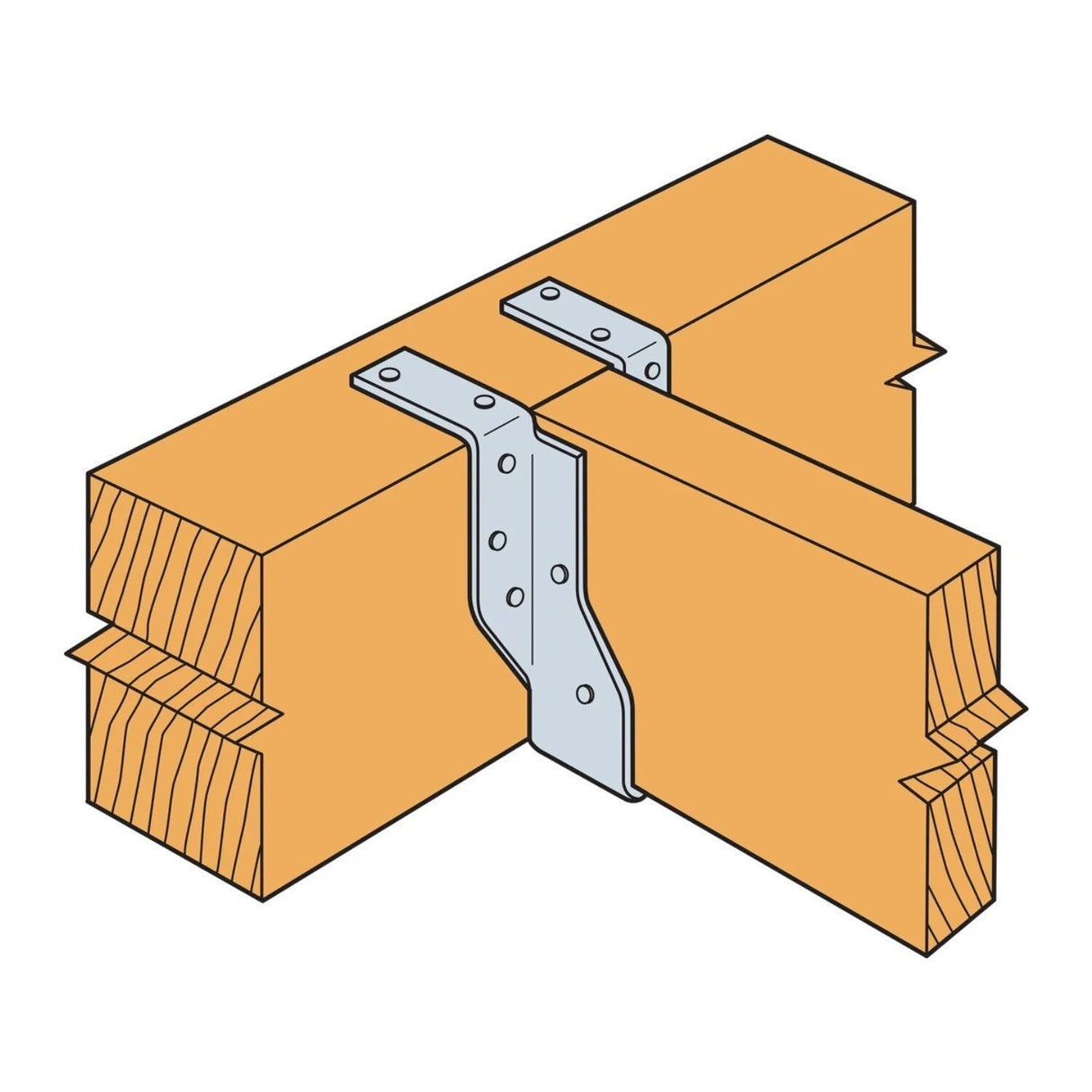 Simpson HU212-2TF Strong-Tie Galvanized Top-Flange Joist Hanger for Double 2x12 - 2