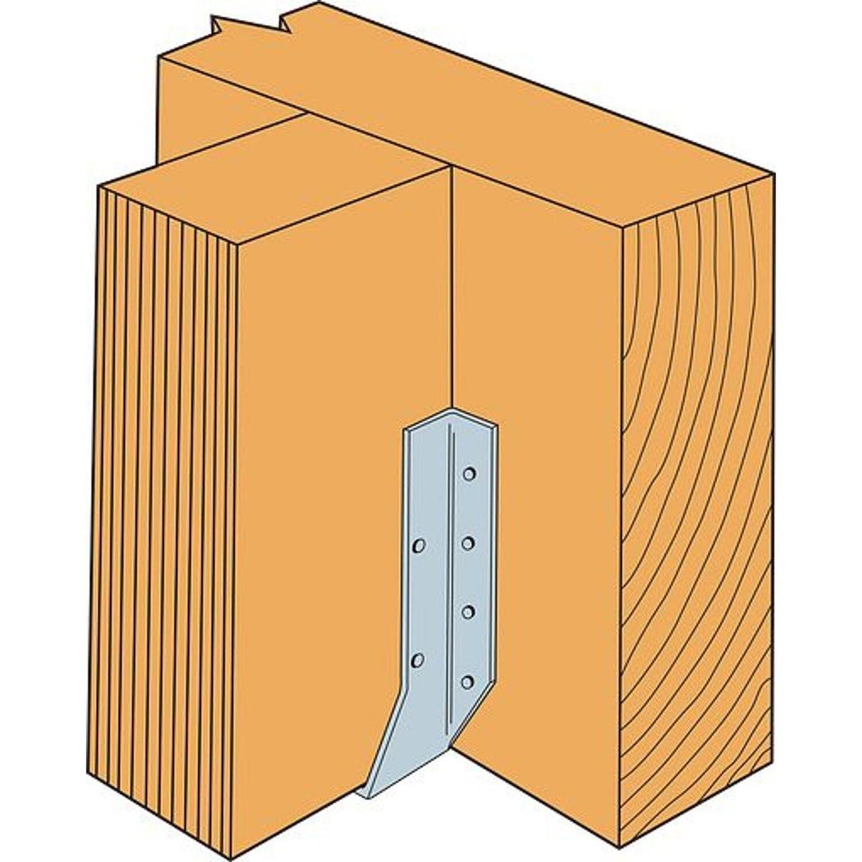 Simpson HU410SS Strong-Tie Stainless-Steel Face-Mount Joist Hanger for 4x10 - Heavy-Duty Corrosion Resistant Connector - 4