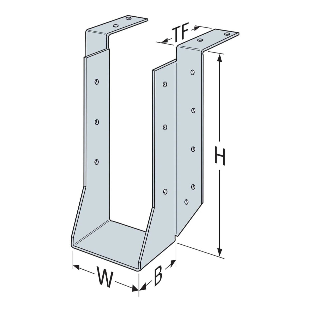 Simpson HU410TF Strong-Tie Galvanized Top-Flange Joist Hanger for 4x10 - 2
