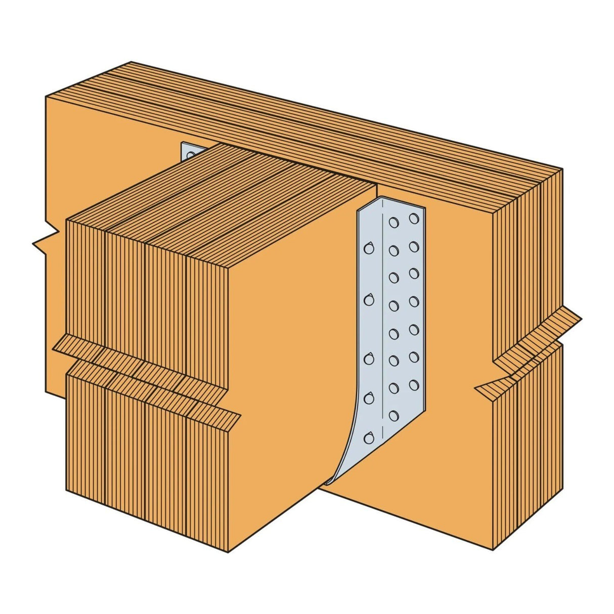 Simpson HU812 Strong-Tie Heavy-Duty Face-Mount Joist Hanger for 8x12 - 2
