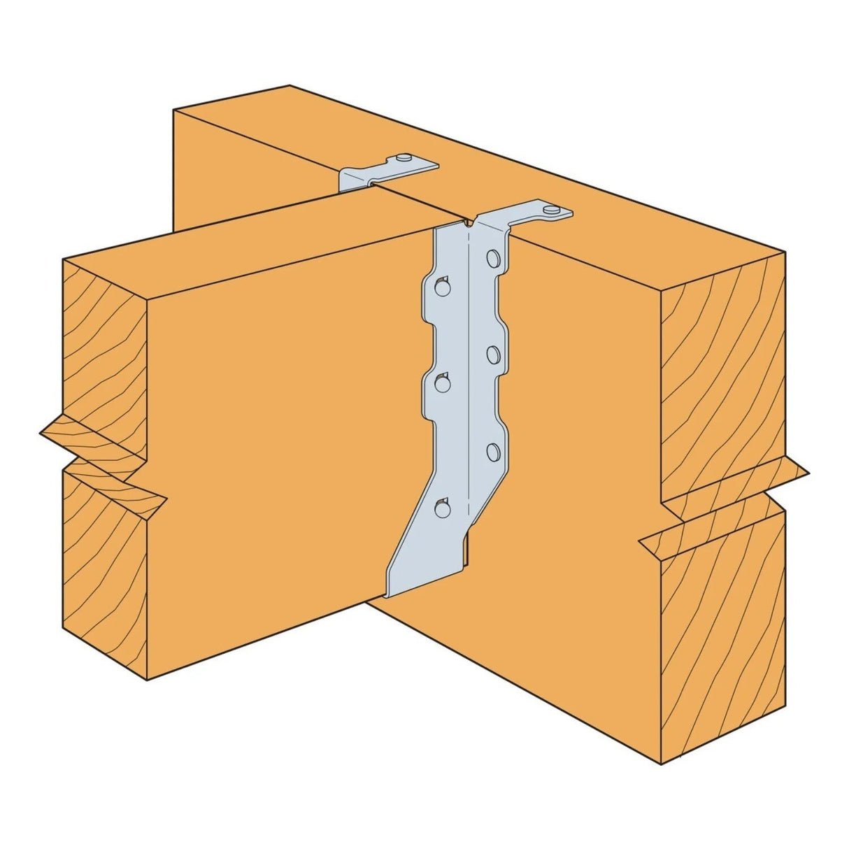 Simpson Strong-Tie HUS28-2TF (Double 2" x 8") Galvanized Top-Flange Joist Hanger - 2
