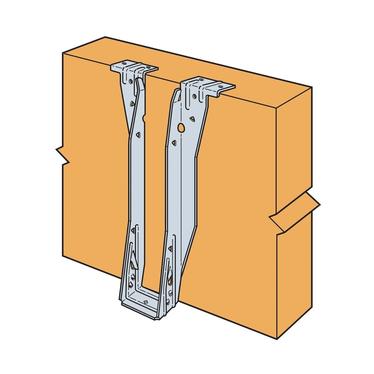 Simpson Strong-Tie ITS2.56/16 (2-1/2" x 16") Galvanized Top-Flange Joist Hanger for Engineered Wood - 5