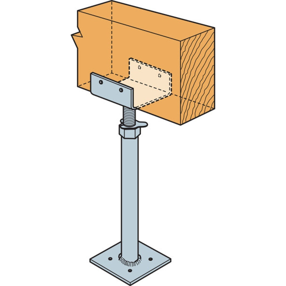 Simpson Strong-Tie J1318 (13-18 in) Jack Pier, 12 Gauge Plates - 5