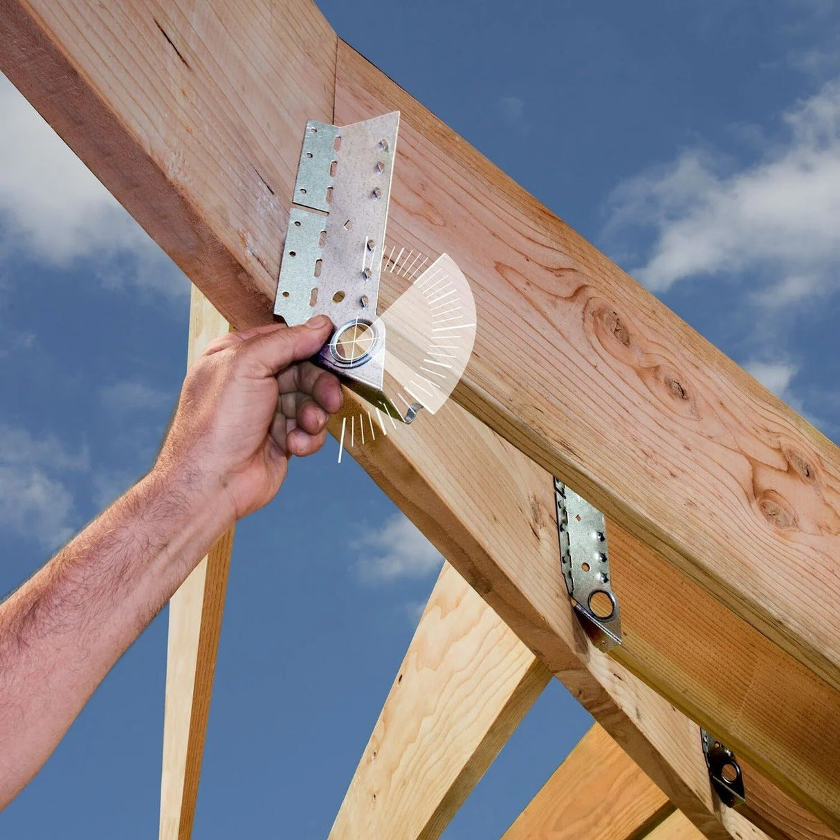 Simpson Strong-Tie LSSJ28LZ Left Side Field Adjustable Jack Hanger - ZMAX Finish - 4