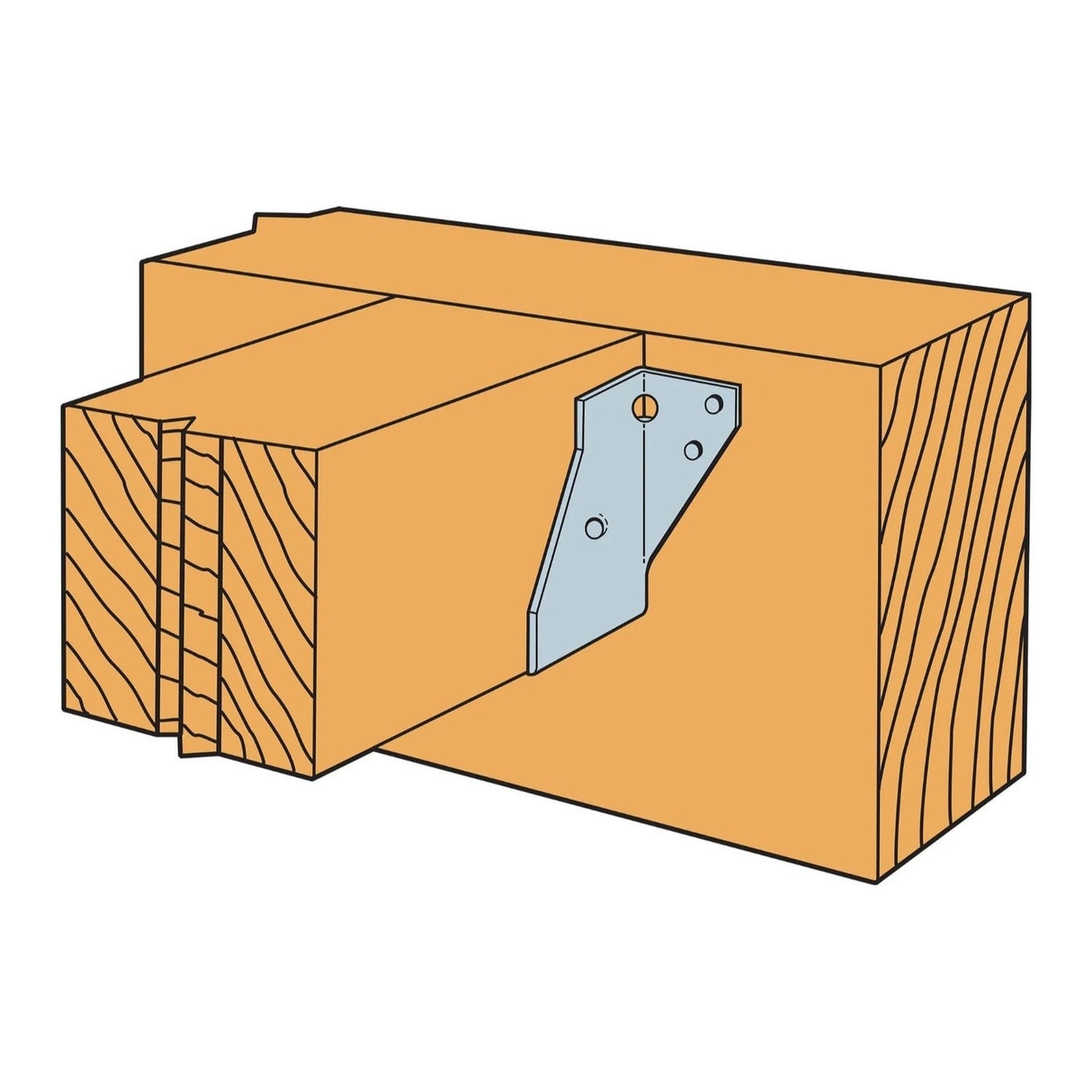 Simpson Strong-Tie LUS44Z (4" x 4") Face-Mount Joist Hanger - 2